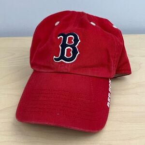 Boston Red Sox MLB Strapback Hat Red Embroidered Logo Twins Enterprise OSFA